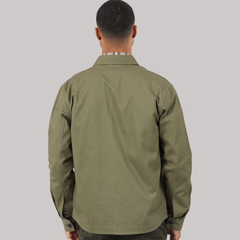 THREADBARE Mens Pulp Shacket Olive - Image 2