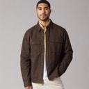 THREADBARE Mens Pulp Shacket Chocolate