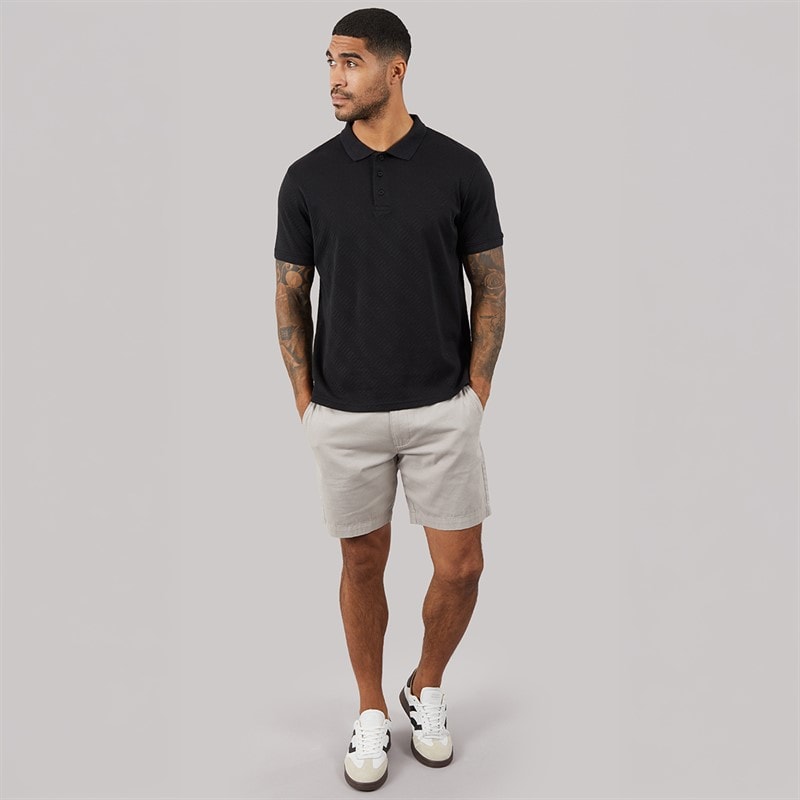 THREADBARE Mens Wigsto Polo Shirt Black - Image 4