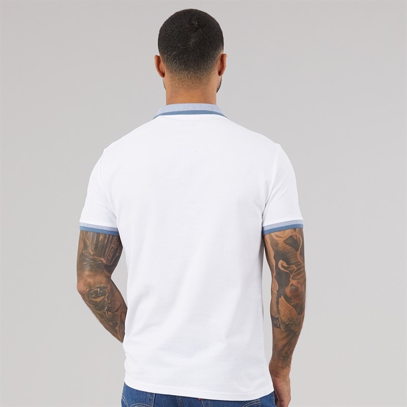 THREADBARE Mens Three Pack Ember Polo Shirts Multi - Image 3