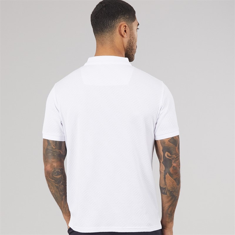 THREADBARE Mens Wigsto Polo Shirt White - Image 2