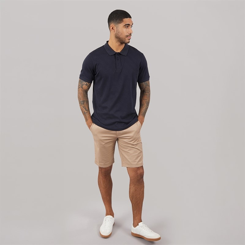 THREADBARE Mens Wigsto Polo Shirt Navy - Image 4