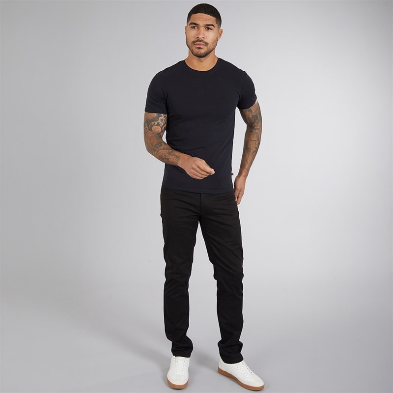 Ted Baker Mens Three Pack Crew Neck T-Shirts Black - Image 3
