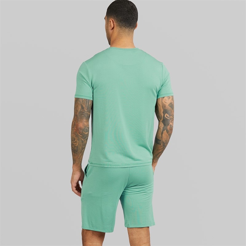 Ted Baker Mens T-Shirt And Shorts Lounge Set Mint - Image 2