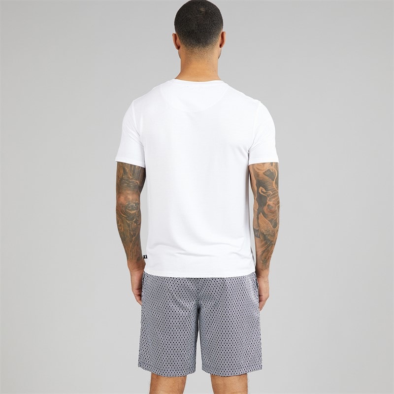 Ted Baker Mens T-Shirt And Shorts Lounge Set Print - Image 2