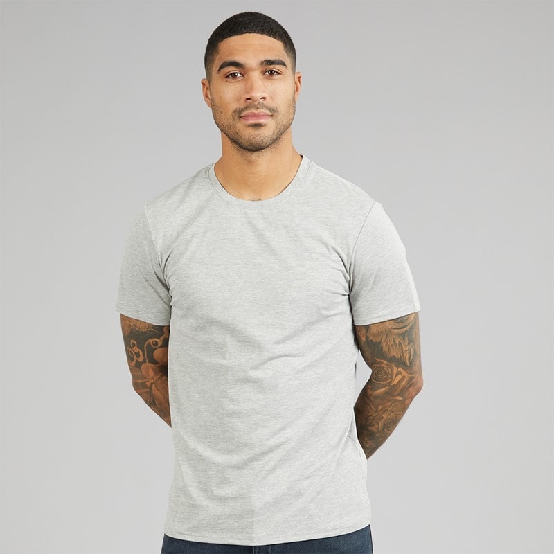 Ted Baker Mens Three Pack Crew Neck T-Shirts Black/White/Grey - Image 2