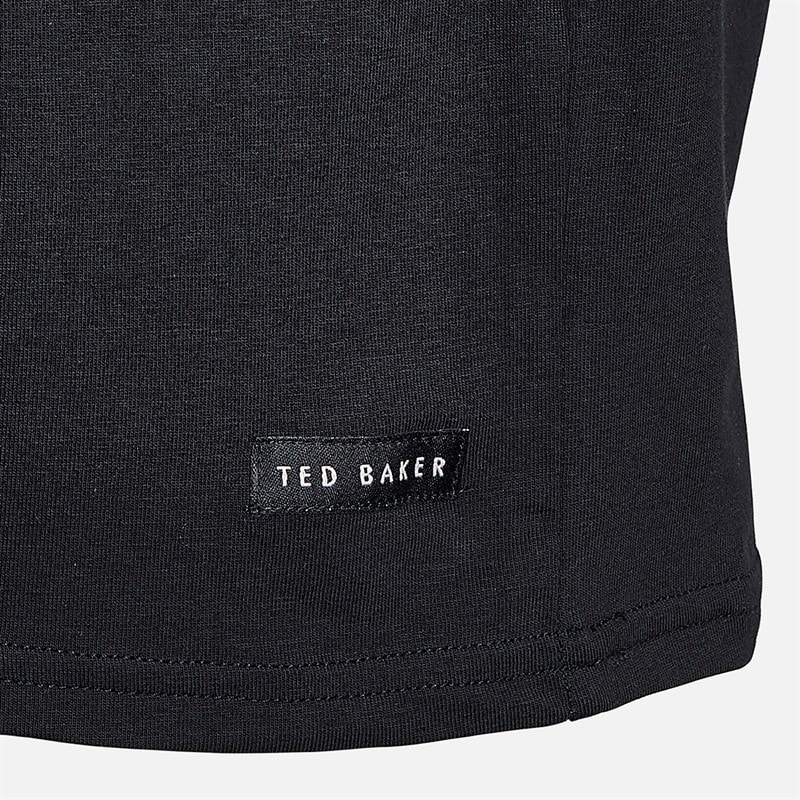 Ted Baker Mens Three Pack Crew Neck T-Shirts Black/White/Grey - Image 5