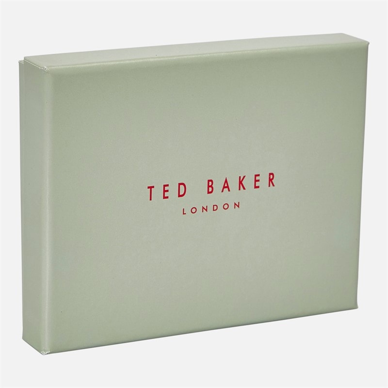 Ted Baker Mens Raffle Embossed Corner Leather Card Holder Black - Image 3