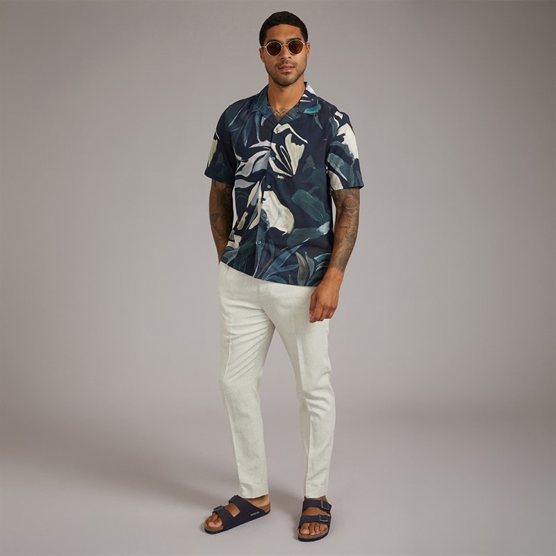 Ted Baker Mens Kenleyt Stretch Linen Trousers Stone