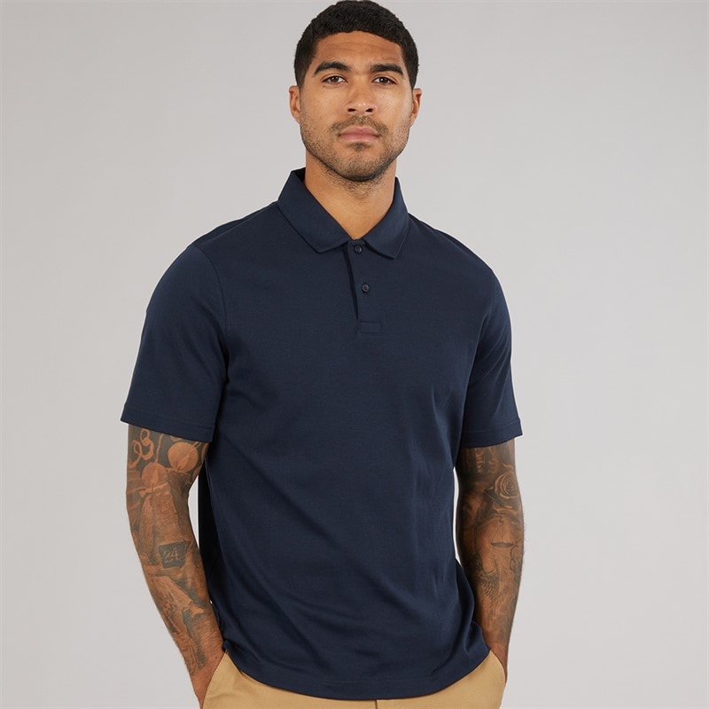 Ted Baker Mens Wilmott Slim Soft Touch Polo Shirt Navy