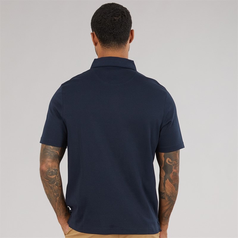 Ted Baker Mens Wilmott Slim Soft Touch Polo Shirt Navy - Image 2