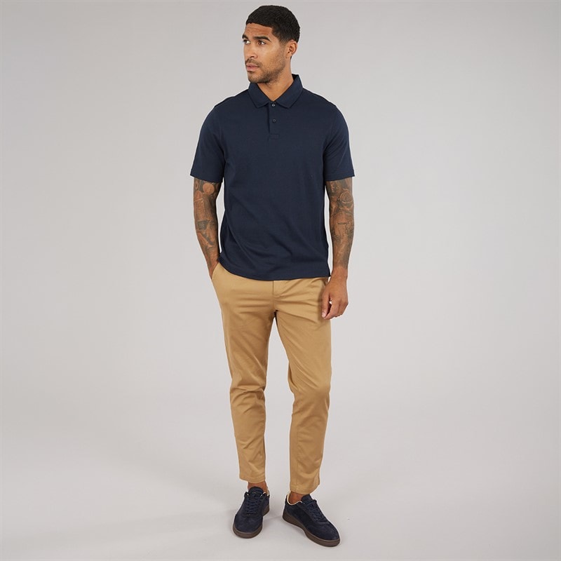 Ted Baker Mens Wilmott Slim Soft Touch Polo Shirt Navy - Image 3