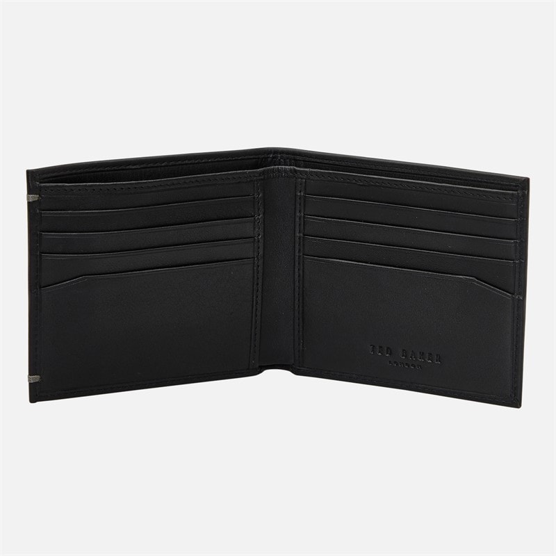 Ted Baker Mens Antoony Bi-Fold Leather Wallet Black - Image 2