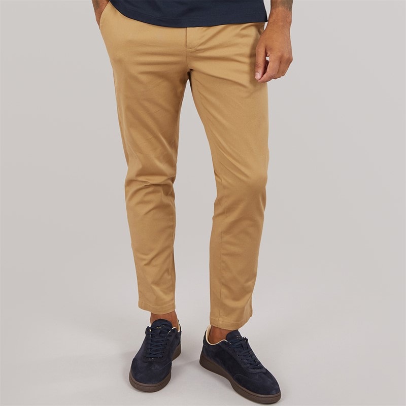 Ted Baker Mens Genbee Regular Fit Chinos Natural