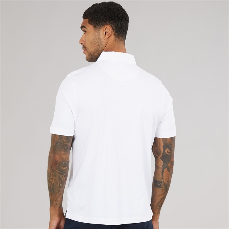 Ted Baker Mens Wilmott Slim Soft Touch Polo Shirt White - Image 2