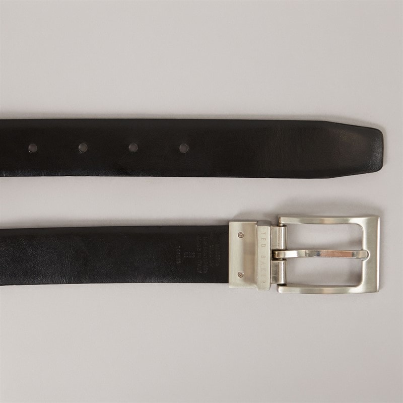 Ted Baker Mens Karmer Reversible Leather Belt Chocolate - Image 3