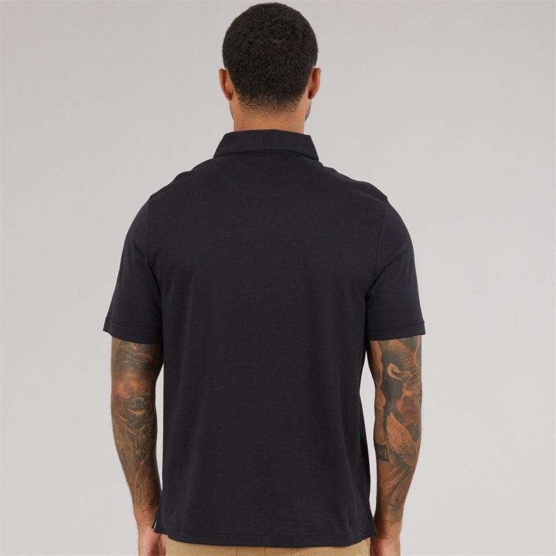 Ted Baker Mens Wilmott Slim Soft Touch Polo Shirt Black - Image 2