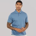Ted Baker Mens Wilmott Slim Soft Touch Polo Shirt Mid Blue