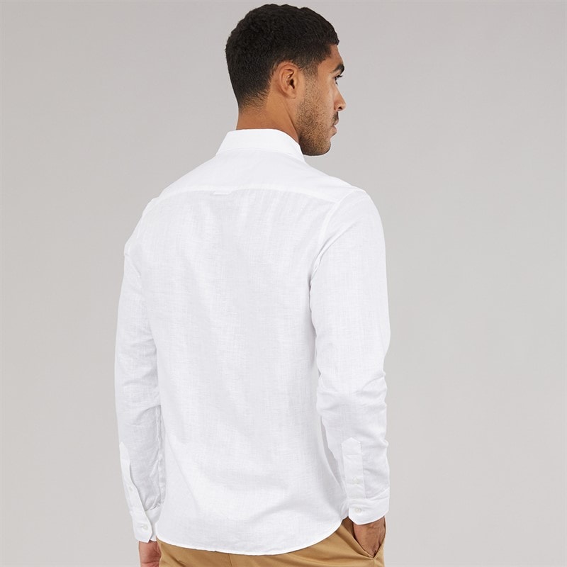 Ted Baker Mens Romeos Linen Shirt White - Image 2