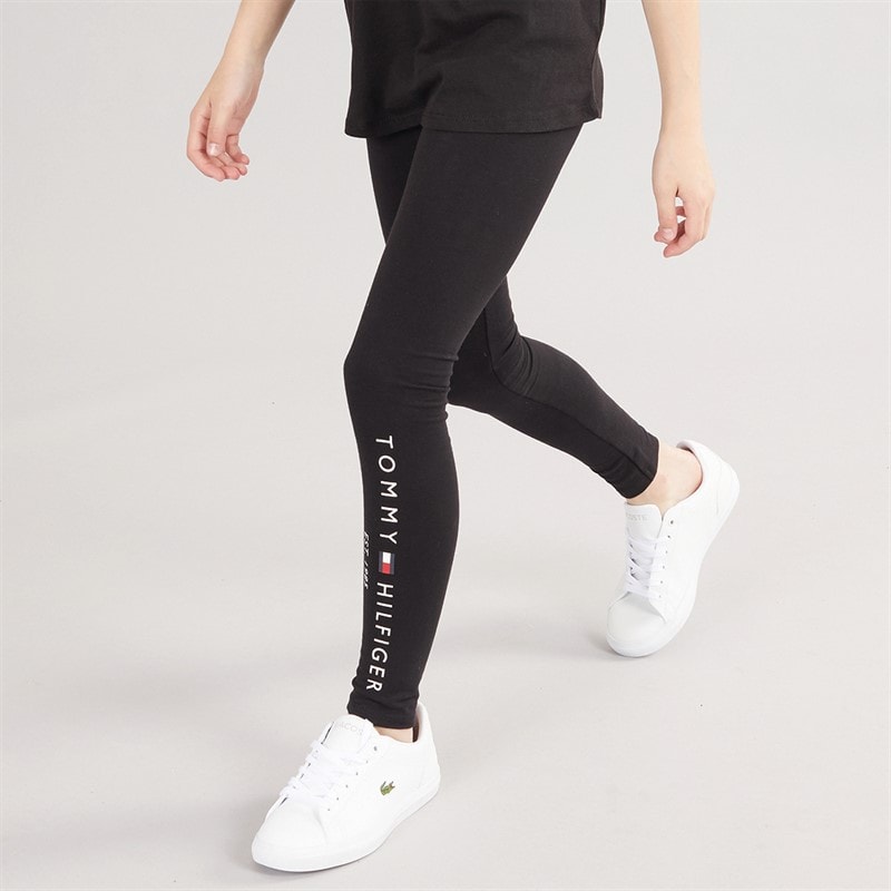 Tommy Hilfiger Girls Essential Leggings Black