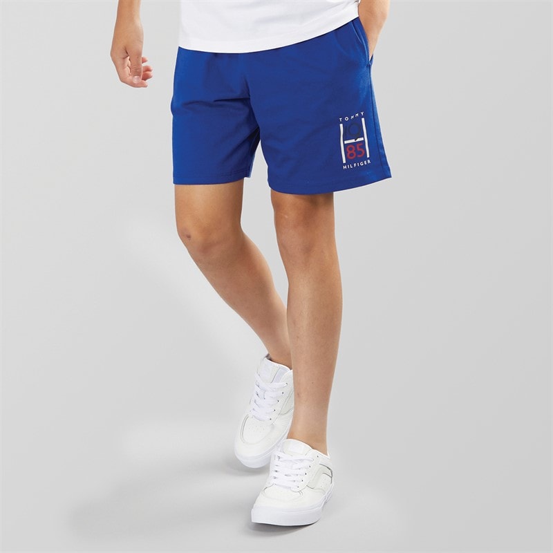 Tommy Hilfiger Boys Graphic Sweat Shorts Wedge Blue - Image 1