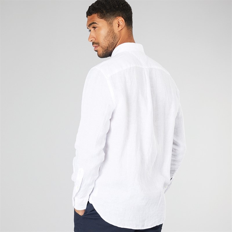 Tommy Hilfiger Mens Long Sleeve Shirt Optic White - Image 2