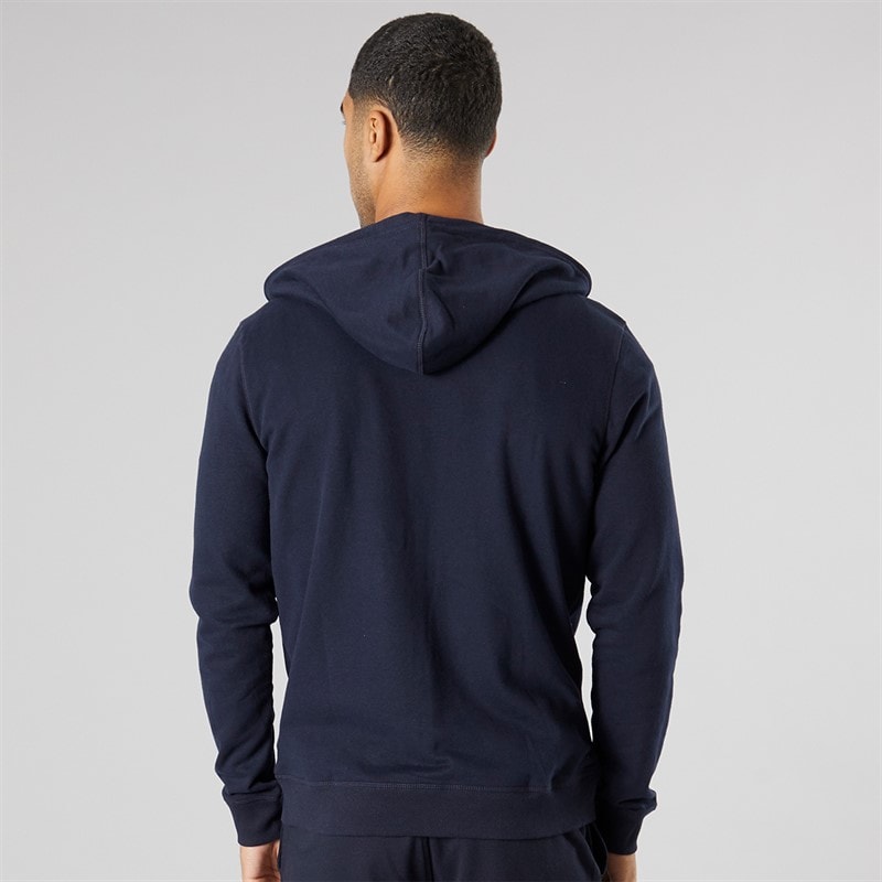 Tommy Hilfiger Mens Lounge Hoodie Navy Blue - Image 2