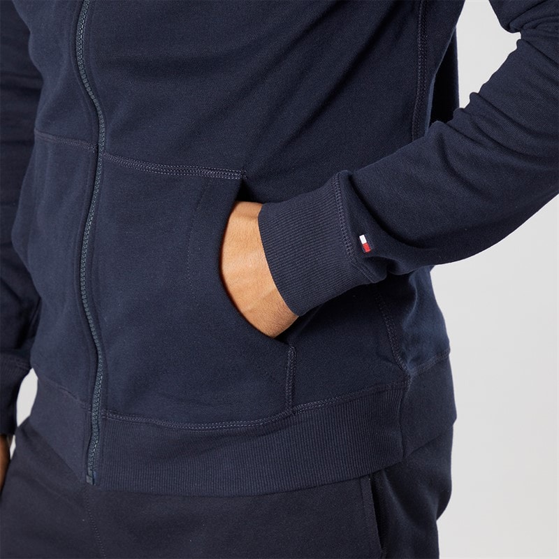 Tommy Hilfiger Mens Lounge Hoodie Navy Blue - Image 3