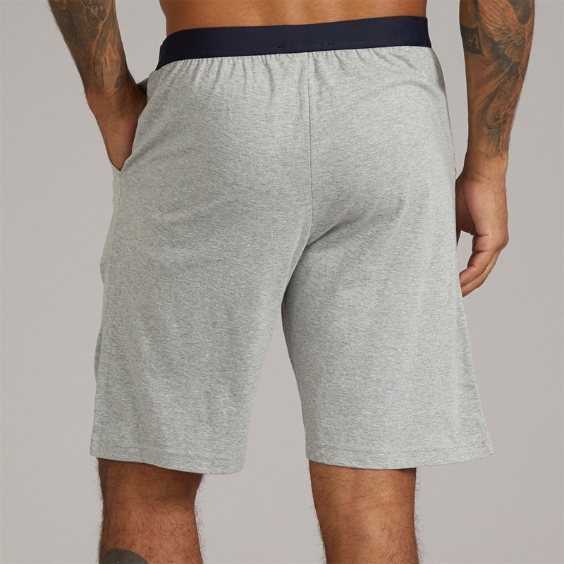 Tommy Hilfiger Mens Jersey Lounge Shorts Light Grey Heather - Image 2