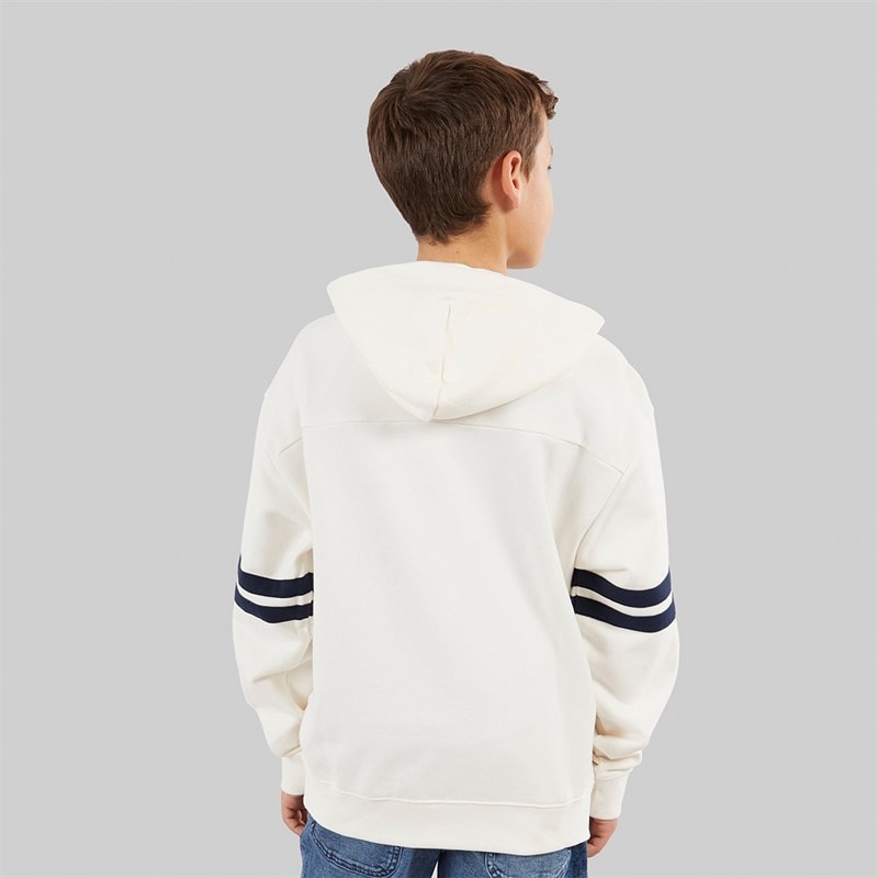 Tommy Hilfiger Boys TH Mixed Graphic Hoodie Ivory Silk - Image 2