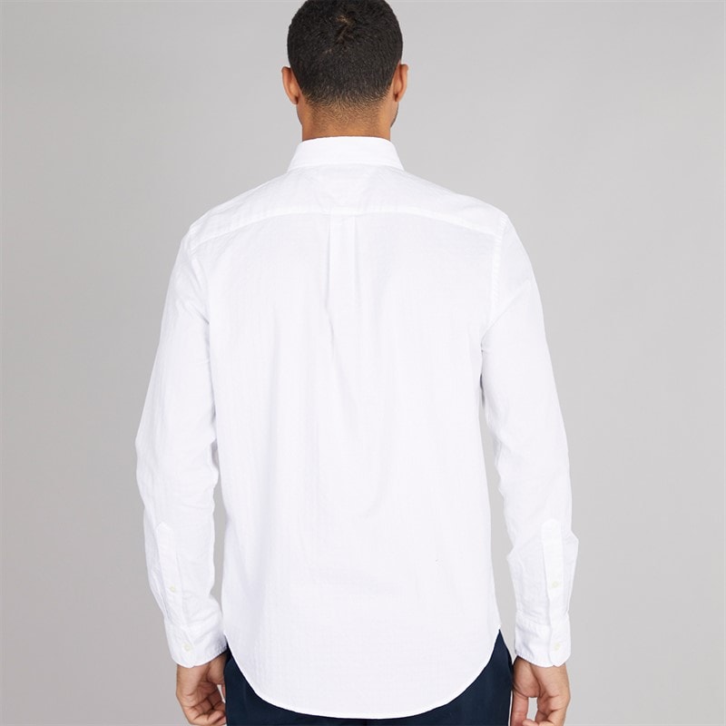 Tommy Hilfiger Mens Dobby Structure Shirt Th Optic White - Image 2