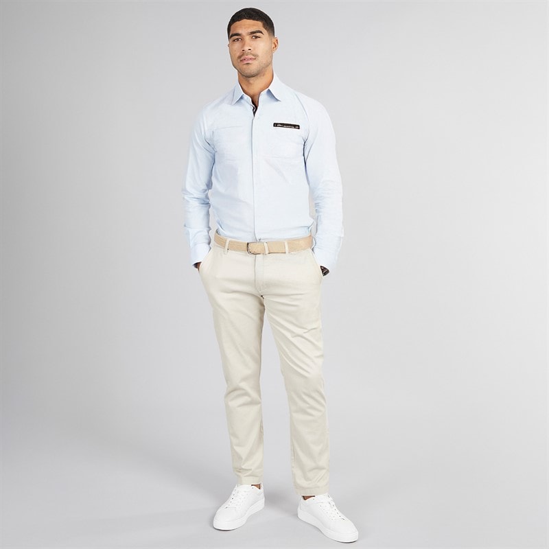 Tommy Hilfiger Mens Twill Shirt Breezy Blue - Image 4