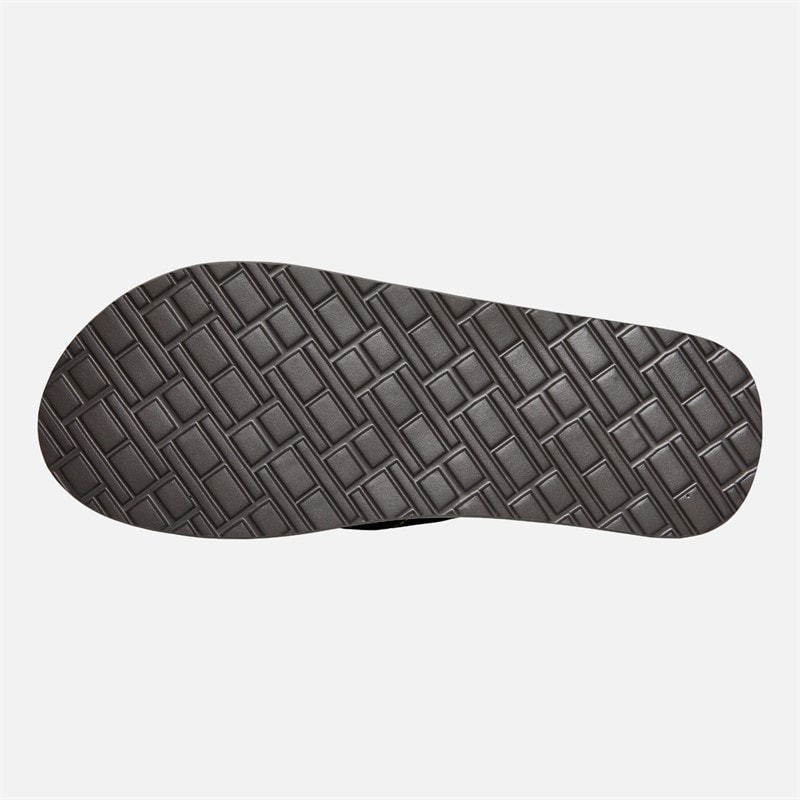 Tommy Hilfiger Mens Padded Strap Flip Flops Black - Image 3