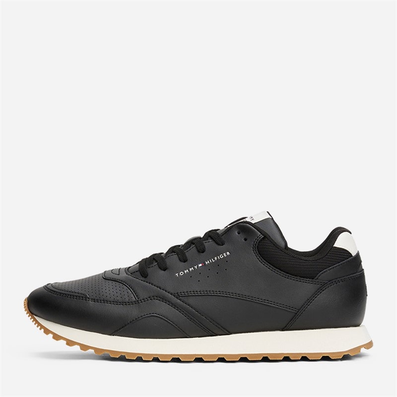 Tommy Hilfiger Mens New Runner Trainers Black - Image 1
