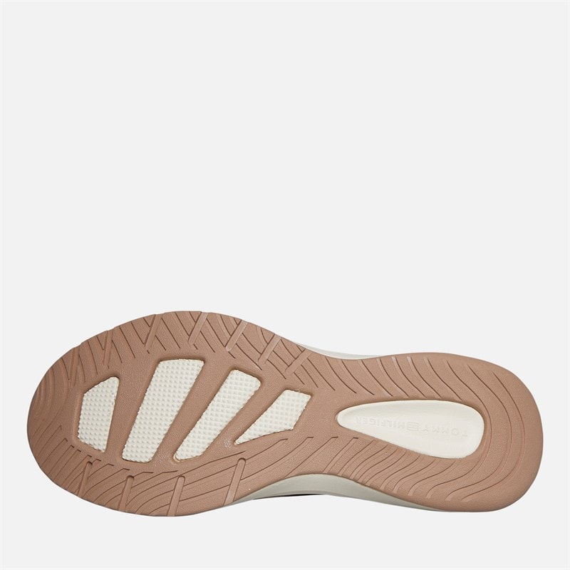 Tommy Hilfiger Womens Knit Runner Trainers Claystone - Image 2