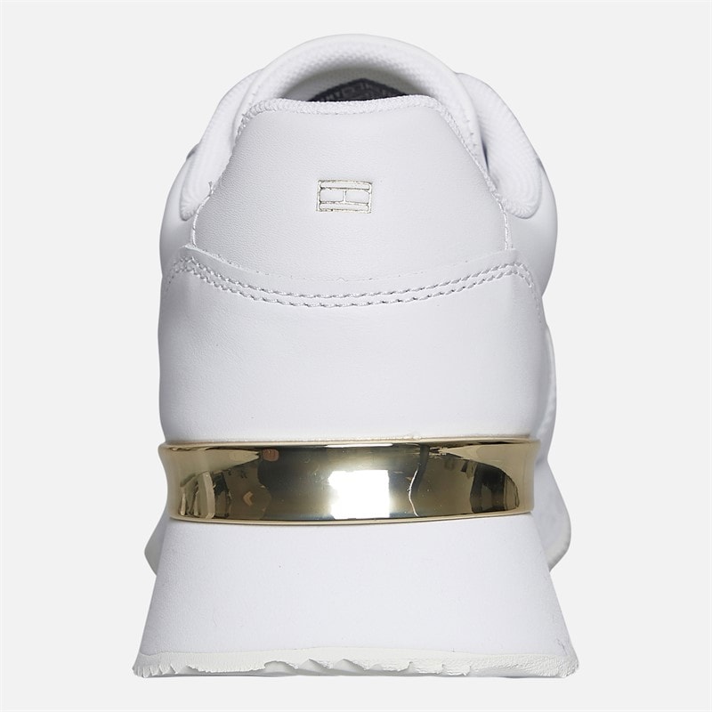 Tommy Hilfiger Womens Runner Trainers White - Image 3
