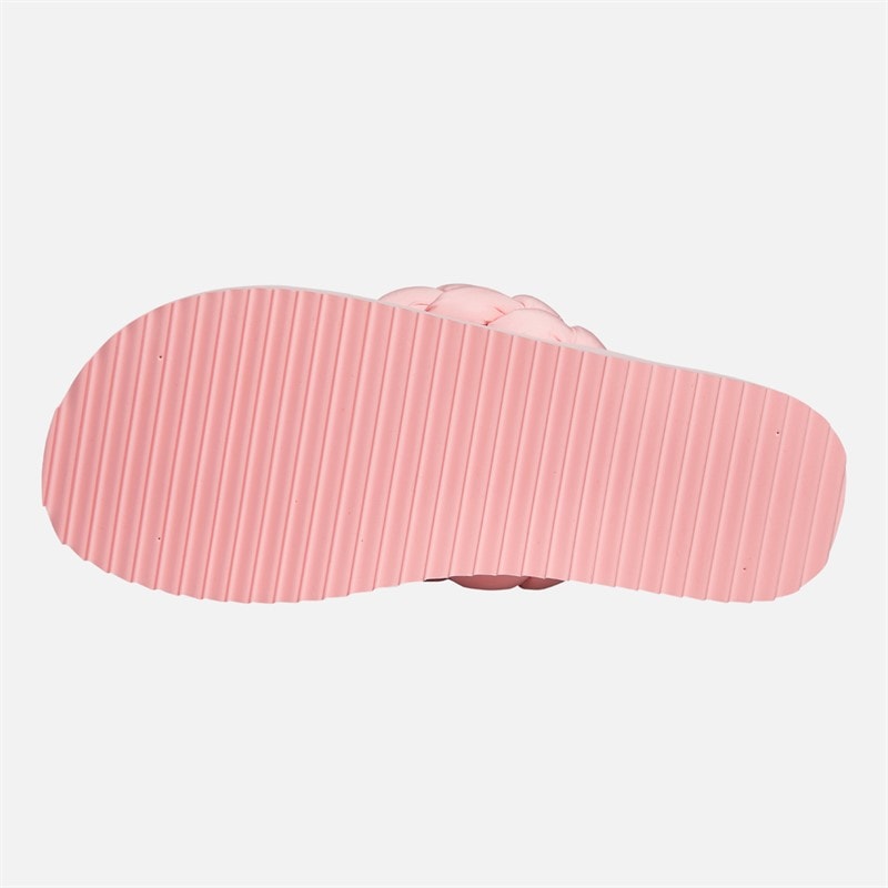 Tommy Hilfiger Womens Braided Strap Flip Flops Misty Pink - Image 3
