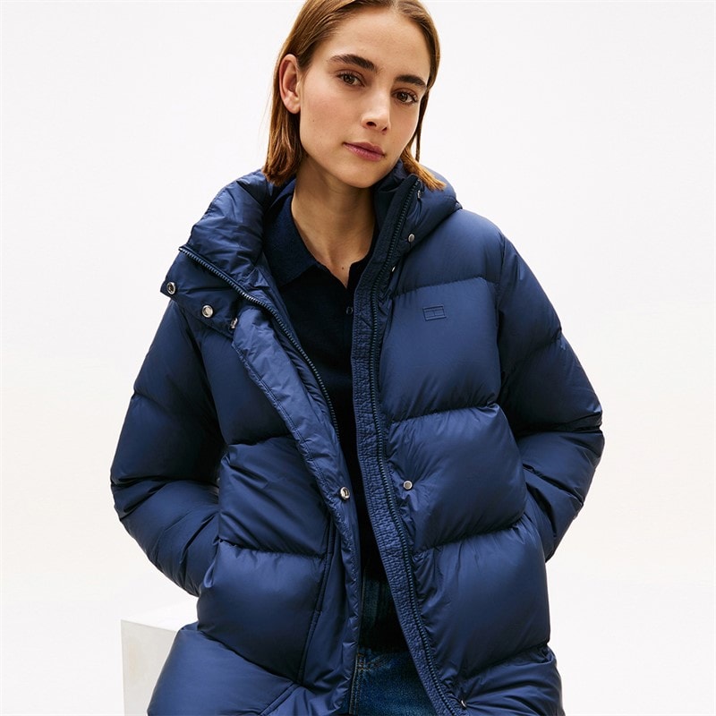 Tommy Hilfiger Womens Modern Down Coat Dark Night Navy - Image 4