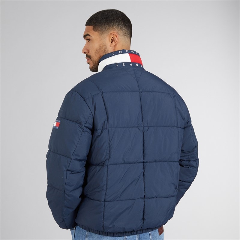 Tommy Hilfiger Mens Dna Collar Puffer Coat Dark Night Navy - Image 2