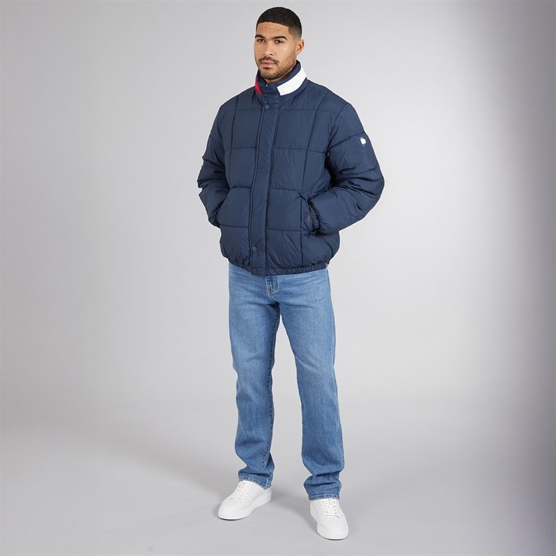 Tommy Hilfiger Mens Dna Collar Puffer Coat Dark Night Navy - Image 4
