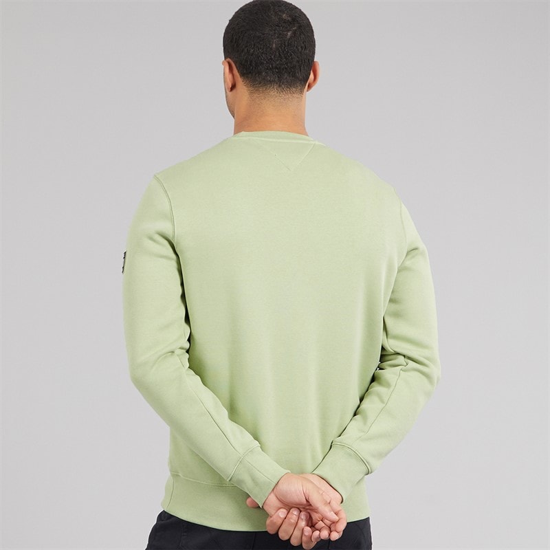 Tommy Hilfiger Mens Sleeve Badge Sweatshirt Earth Sage - Image 2