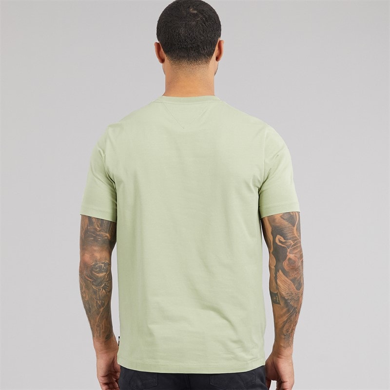 Tommy Hilfiger Mens Graphic T-Shirt Earth Sage - Image 2