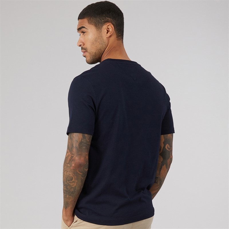 Tommy Hilfiger Mens Essential V-Neck T-Shirt Desert Sky - Image 2
