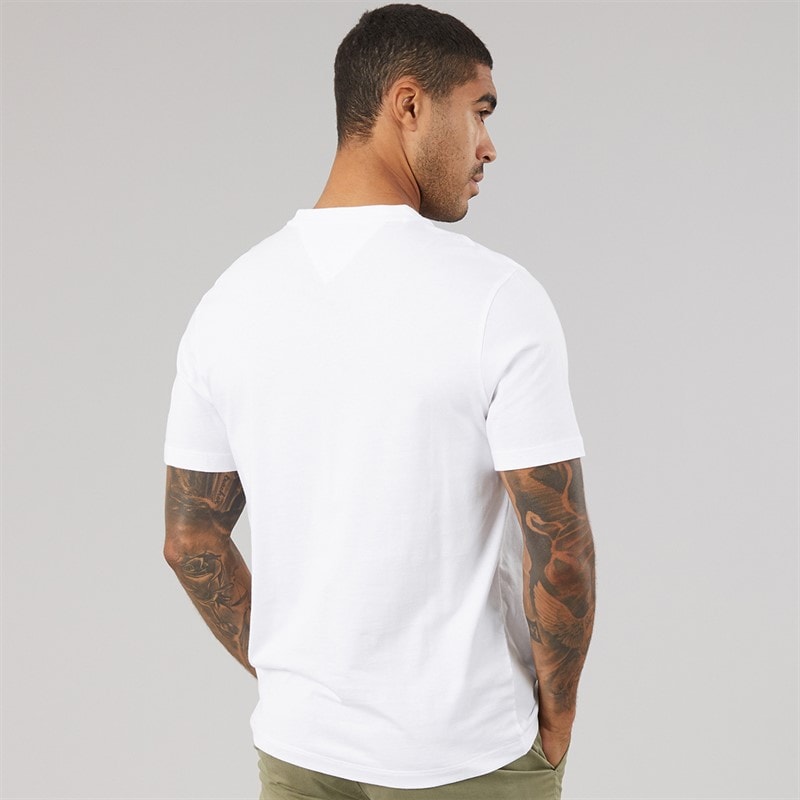 Tommy Hilfiger Mens Essential V-Neck T-Shirt White - Image 2