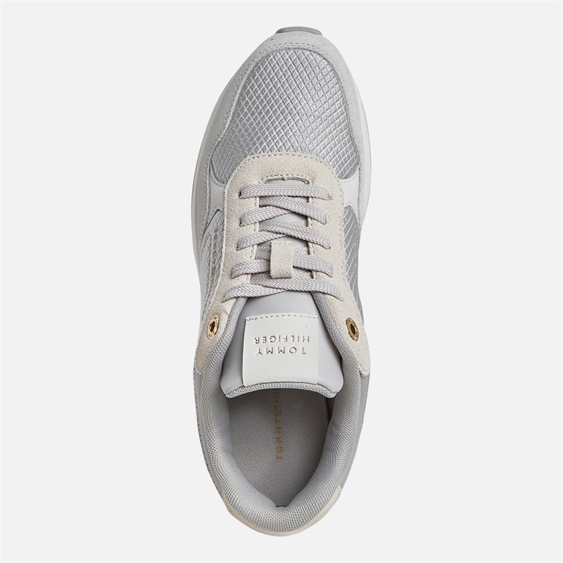 Tommy Hilfiger Womens Retro Runner Trainers Light Cast/Horizon Grey - Image 4