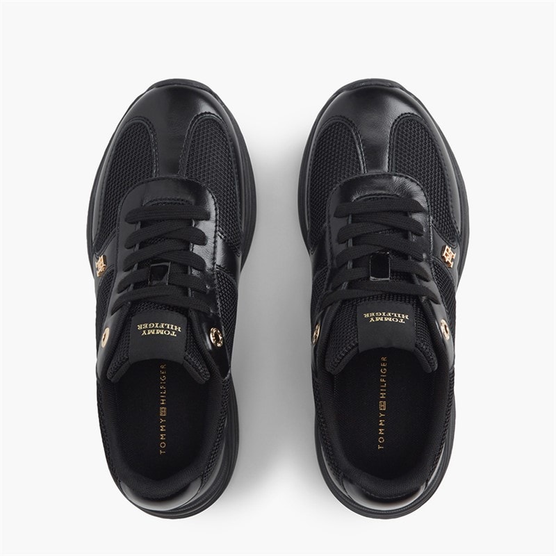Tommy Hilfiger Womens Modern Runner Trainers Black - Image 4