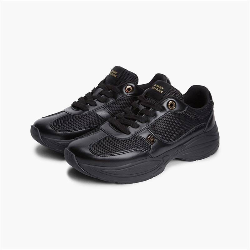 Tommy Hilfiger Womens Modern Runner Trainers Black - Image 5