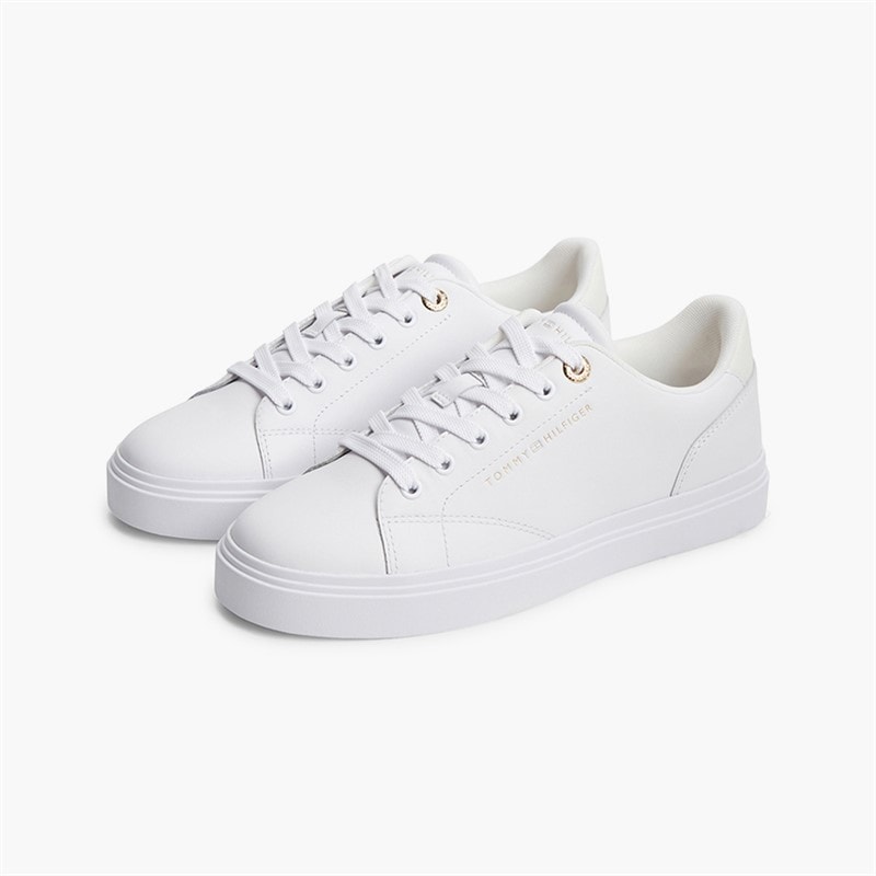 Tommy Hilfiger Womens Chic Trainers White - Image 2