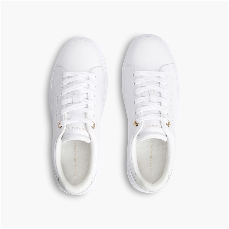Tommy Hilfiger Womens Chic Trainers White - Image 4