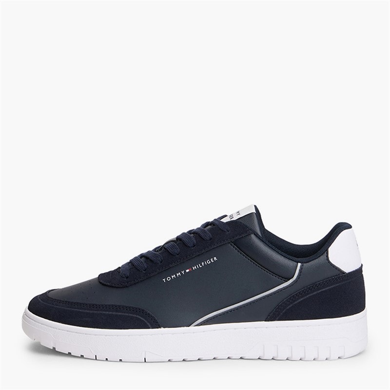 Tommy Hilfiger Mens Basket Core Trainers Desert Sky/Universal Grey